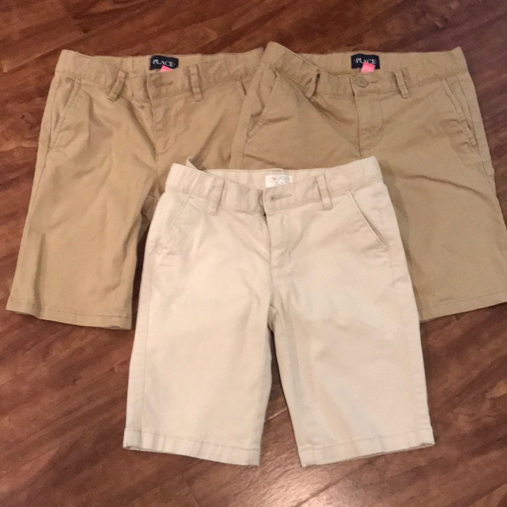 Uniform khaki shorts